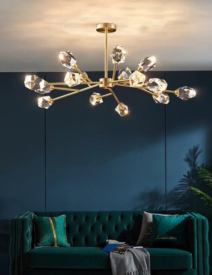 Genevieve Modern Crystal Bulb Pendant Light