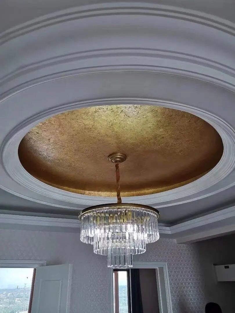 Gabrielle Modern Round Golden Crystal Chandelier