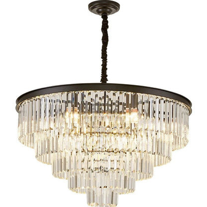 Gabrielle Modern Round Golden Crystal Chandelier