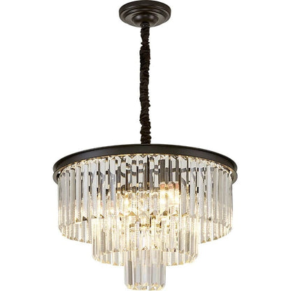 Gabrielle Modern Round Golden Crystal Chandelier