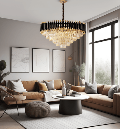 Elena Luxury K9 Crystal Leonardo Chandelier