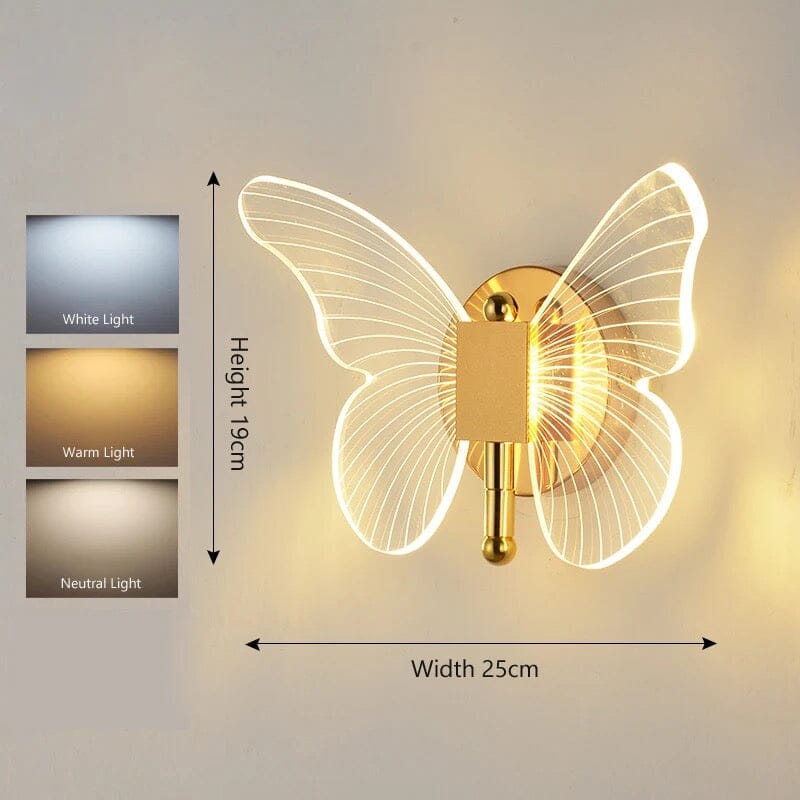 Anaïs Butterfly LED Wall Lamp with Decorative Modern Design