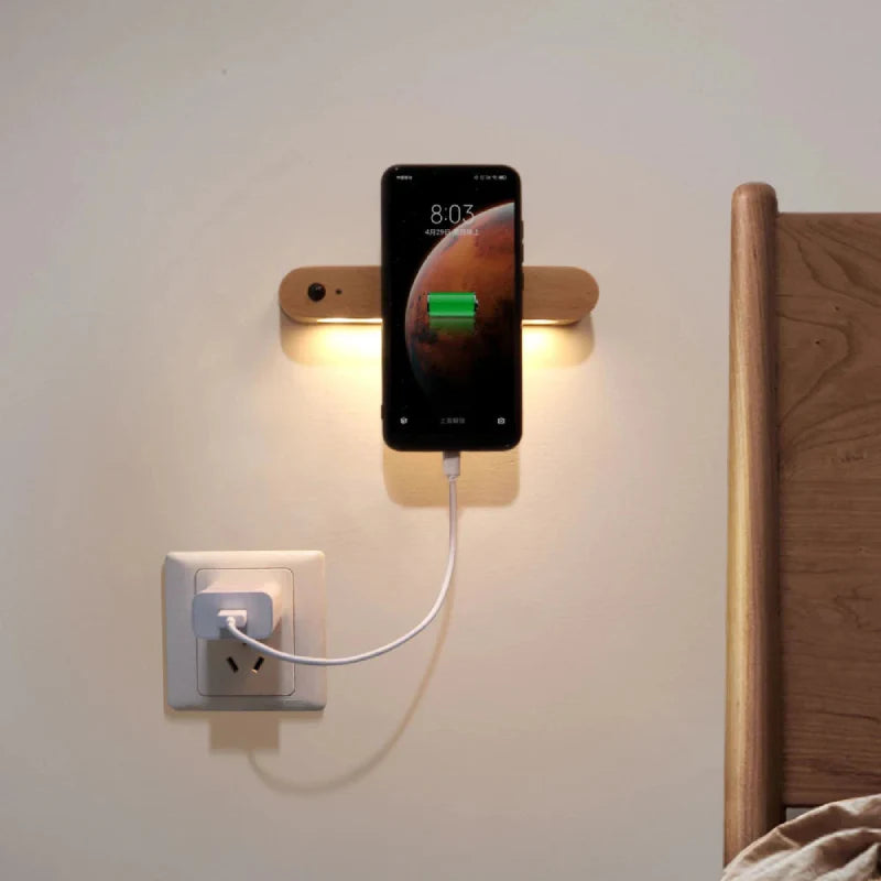 Élise IllumiKey Magnetischer Schlüsselhalter aus Holz mit LED-Nachtlicht