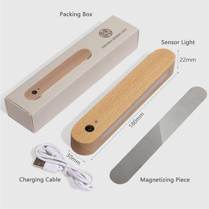 Élise IllumiKey Magnetischer Schlüsselhalter aus Holz mit LED-Nachtlicht