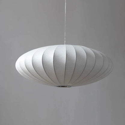 Sophie Japanische Seiden-Pendelleuchte Weiße Stoffdeckenlampe