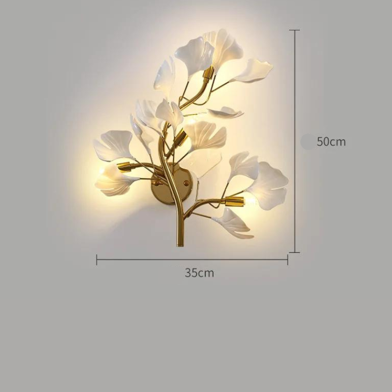 Wandleuchte Joséphine Leaf