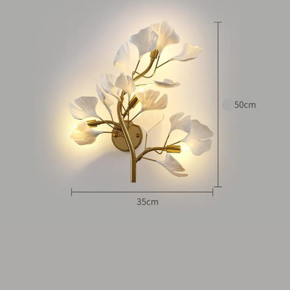 Wandleuchte Joséphine Leaf