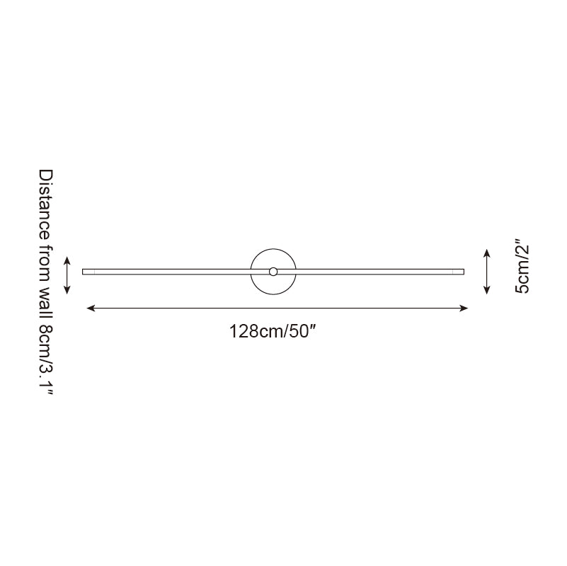 Elodie Kady Linear Disc Wandleuchte – schlankes Metall & integrierte LED-Beleuchtung