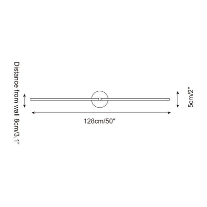 Elodie Kady Linear Disc Wandleuchte – schlankes Metall & integrierte LED-Beleuchtung