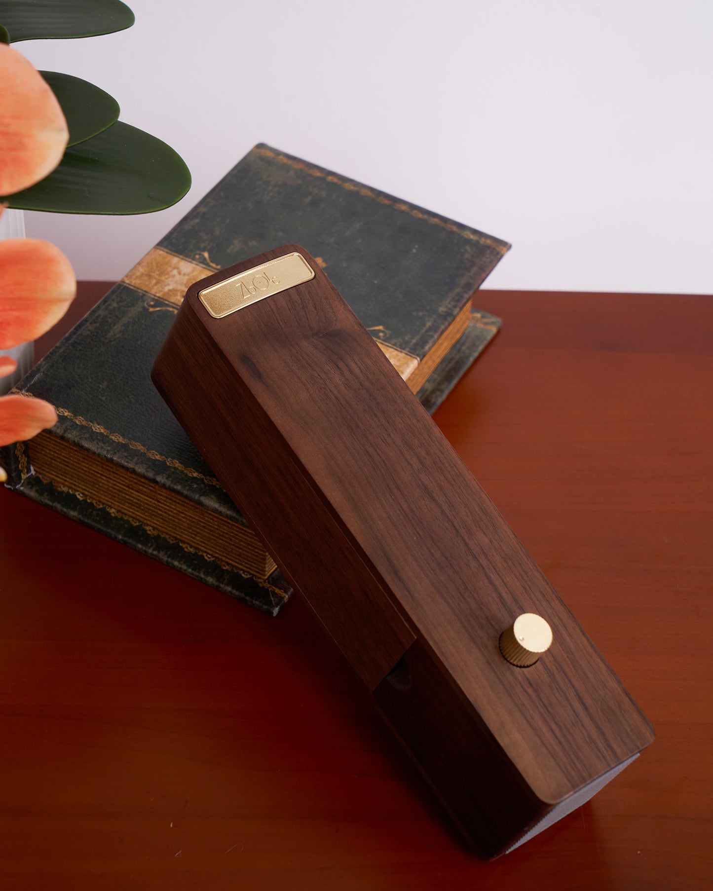 Sophie Foldable Paper LED Table Lamp with Wooden Base