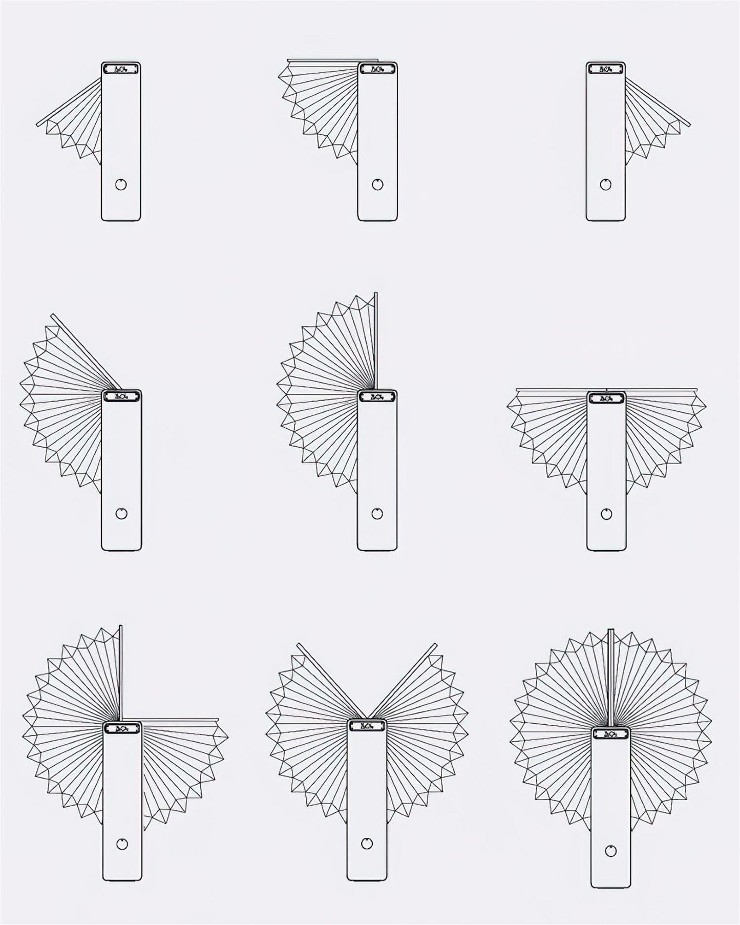 Sophie Foldable Paper LED Table Lamp with Wooden Base