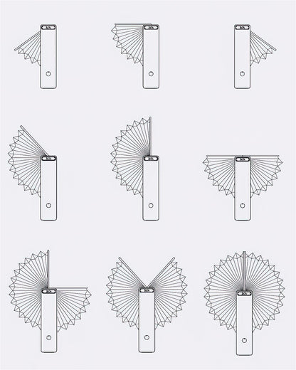 Sophie Foldable Paper LED Table Lamp with Wooden Base