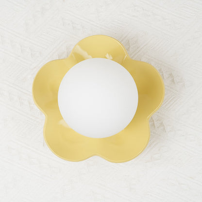 Amélie La Fleur Plug-In Wall Lamp – Whimsical Resin & Glass Decor Light