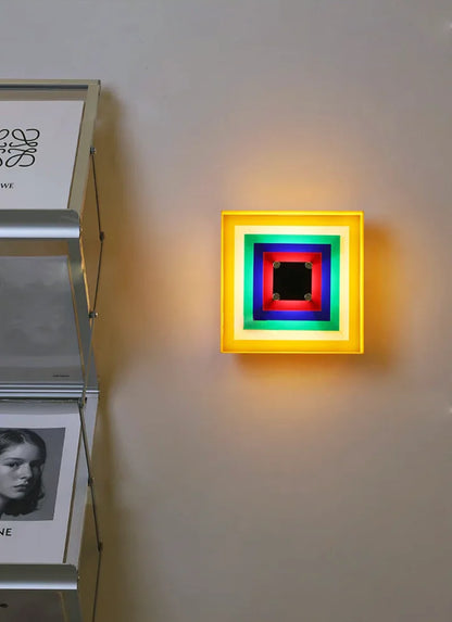 Élodie Light Squares Bauhaus LED Wall Lamp