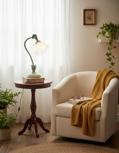 Isabelle Lily Flower Tischlampe mit elegantem Blumendesign