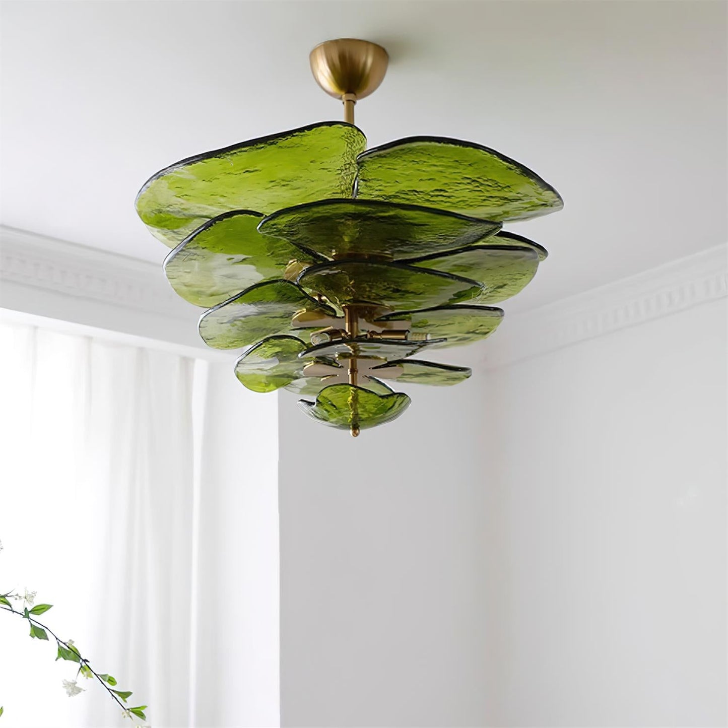 Amélie Lilypad Glas-Kronleuchter