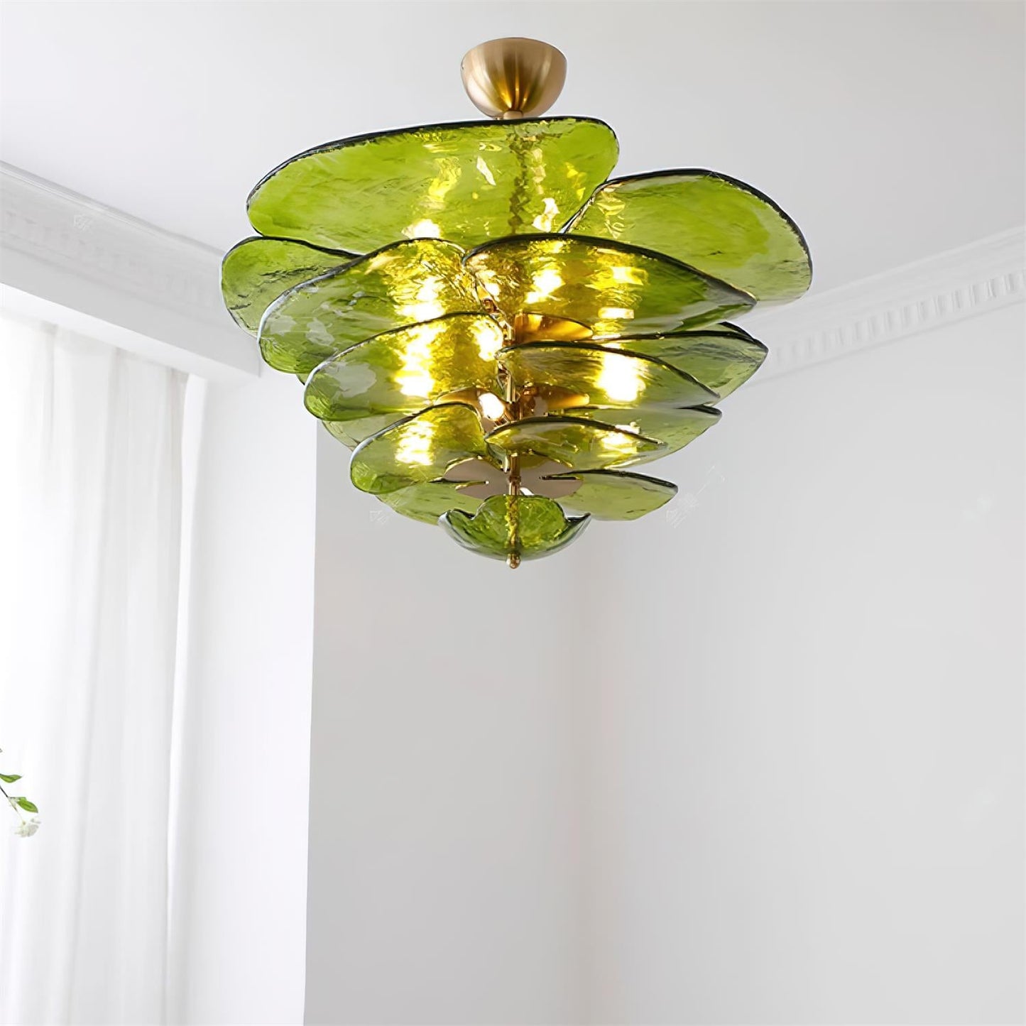 Amélie Lilypad Glas-Kronleuchter