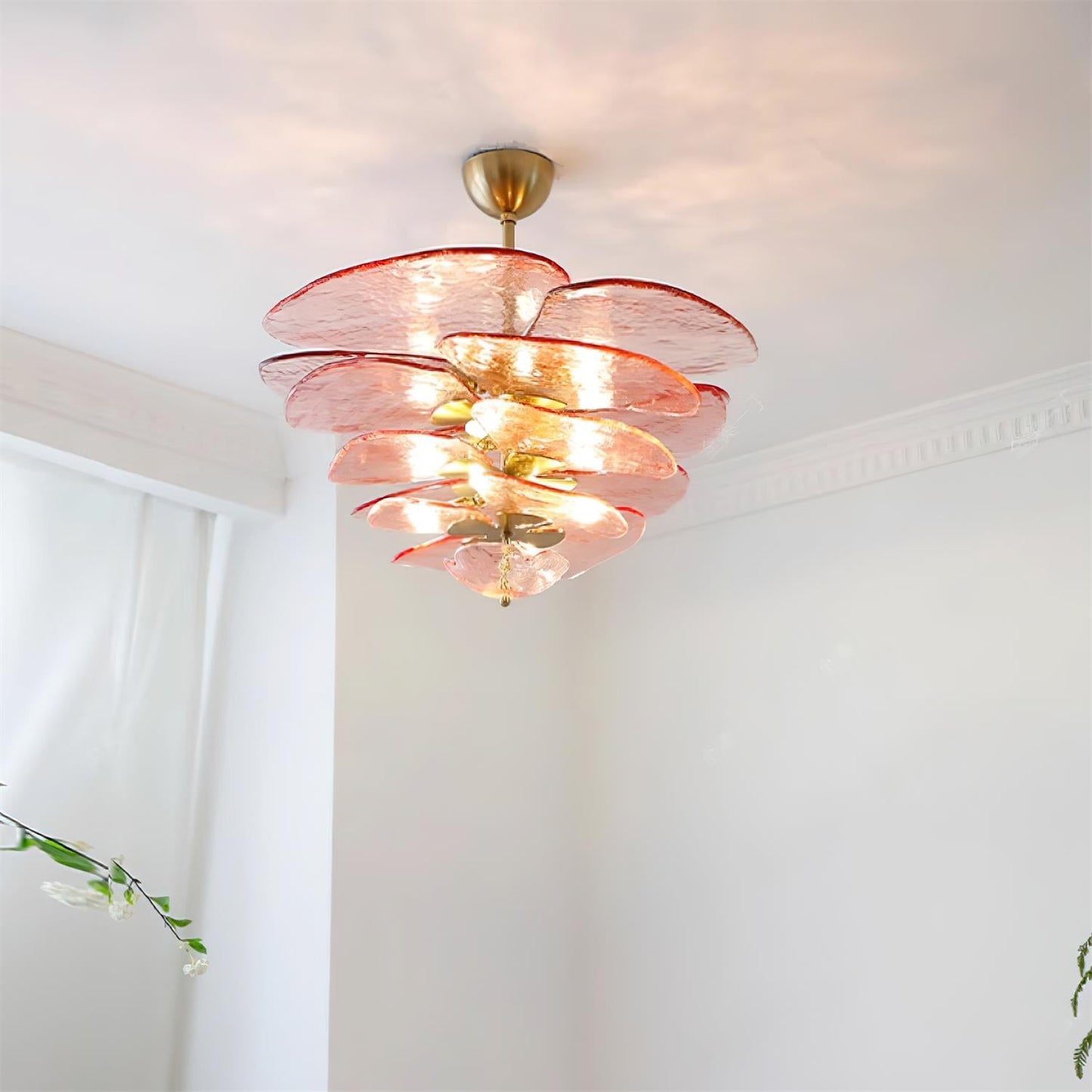 Amélie Lilypad Glas-Kronleuchter