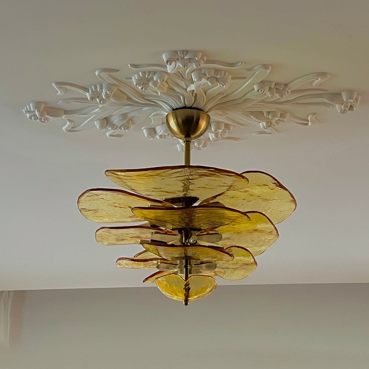 Amélie Lilypad Glas-Kronleuchter