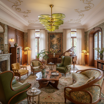 Amélie Lilypad Glas-Kronleuchter