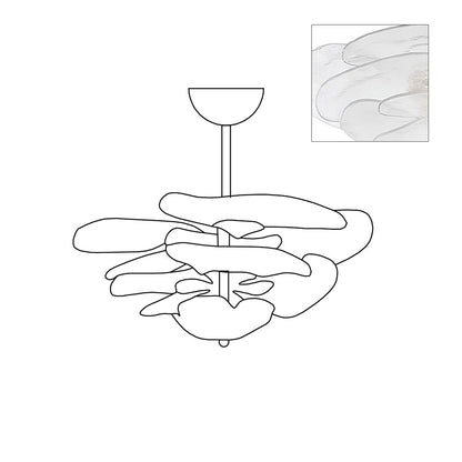 Amélie Lilypad Glas-Kronleuchter