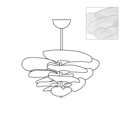 Amélie Lilypad Glas-Kronleuchter
