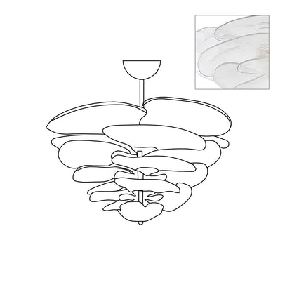 Amélie Lilypad Glas-Kronleuchter