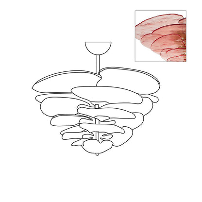 Amélie Lilypad Glas-Kronleuchter