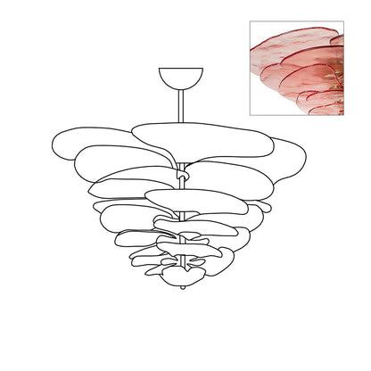 Amélie Lilypad Glas-Kronleuchter