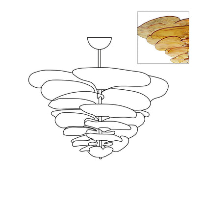 Amélie Lilypad Glas-Kronleuchter