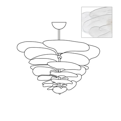 Amélie Lilypad Glas-Kronleuchter