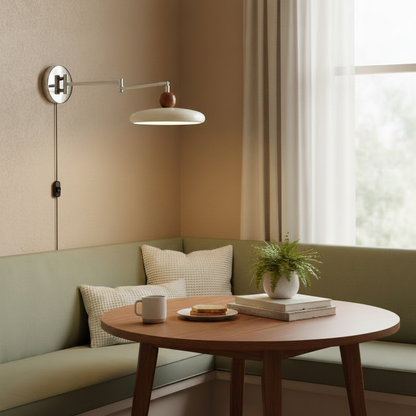 Élise Loa Plug-in Wandlampe Moderne Metall- und Acryl-LED-Beleuchtung