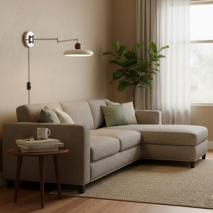 Élise Loa Plug-in Wandlampe Moderne Metall- und Acryl-LED-Beleuchtung