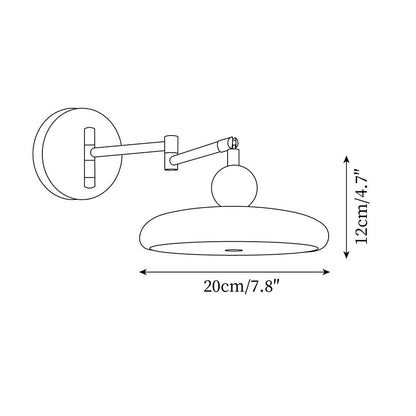 Élise Loa Plug-in Wandlampe Moderne Metall- und Acryl-LED-Beleuchtung