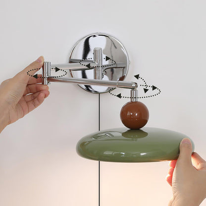 Élise Loa Plug-in Wandlampe Moderne Metall- und Acryl-LED-Beleuchtung