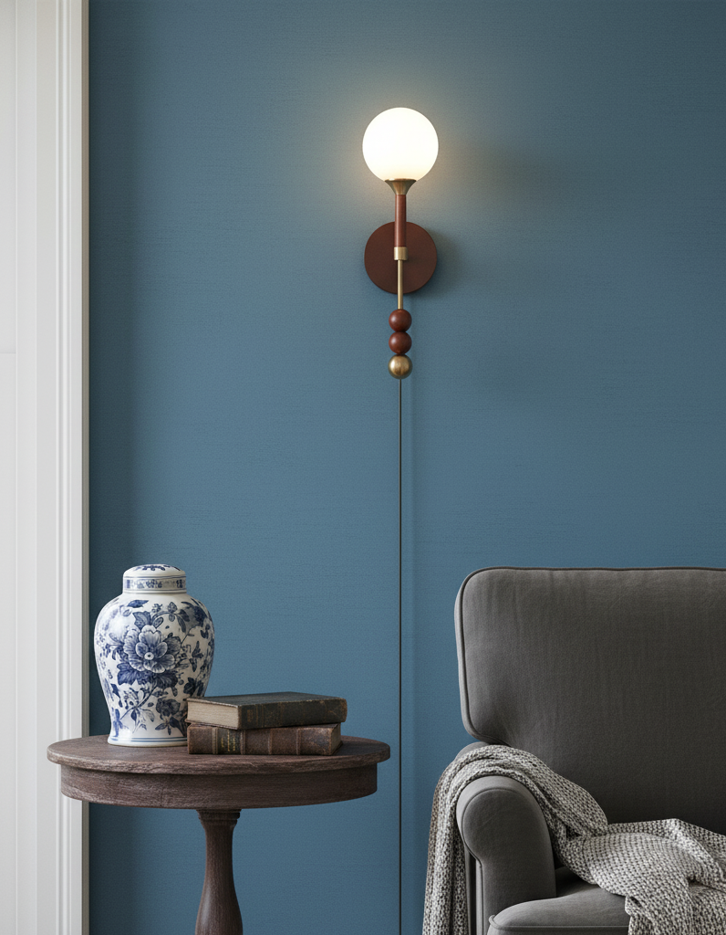 Élodie Lolli Wandleuchte mit mattierter Glaskugel