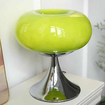 Adèle Lollipop LED-Tischleuchte aus Glas mit Chrom-Finish