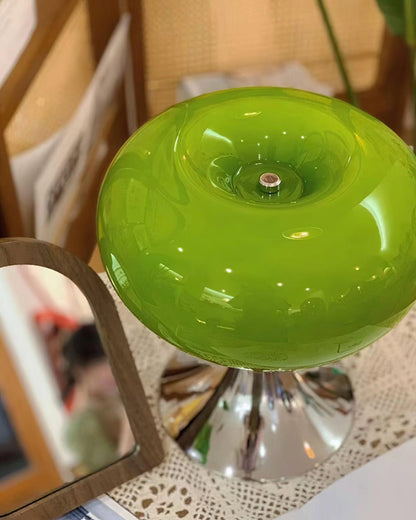 Adèle Lollipop LED-Tischleuchte aus Glas mit Chrom-Finish