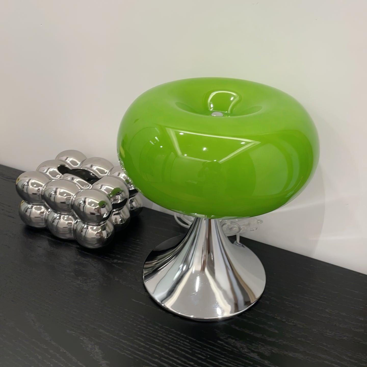 Adèle Lollipop LED-Tischleuchte aus Glas mit Chrom-Finish