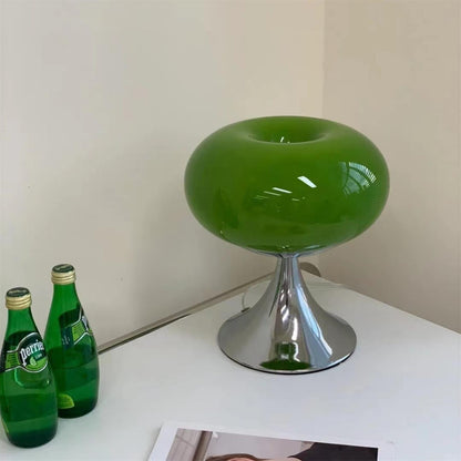 Adèle Lollipop LED-Tischleuchte aus Glas mit Chrom-Finish