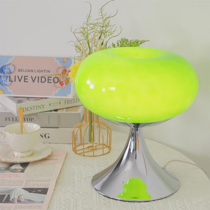 Adèle Lollipop LED-Tischleuchte aus Glas mit Chrom-Finish