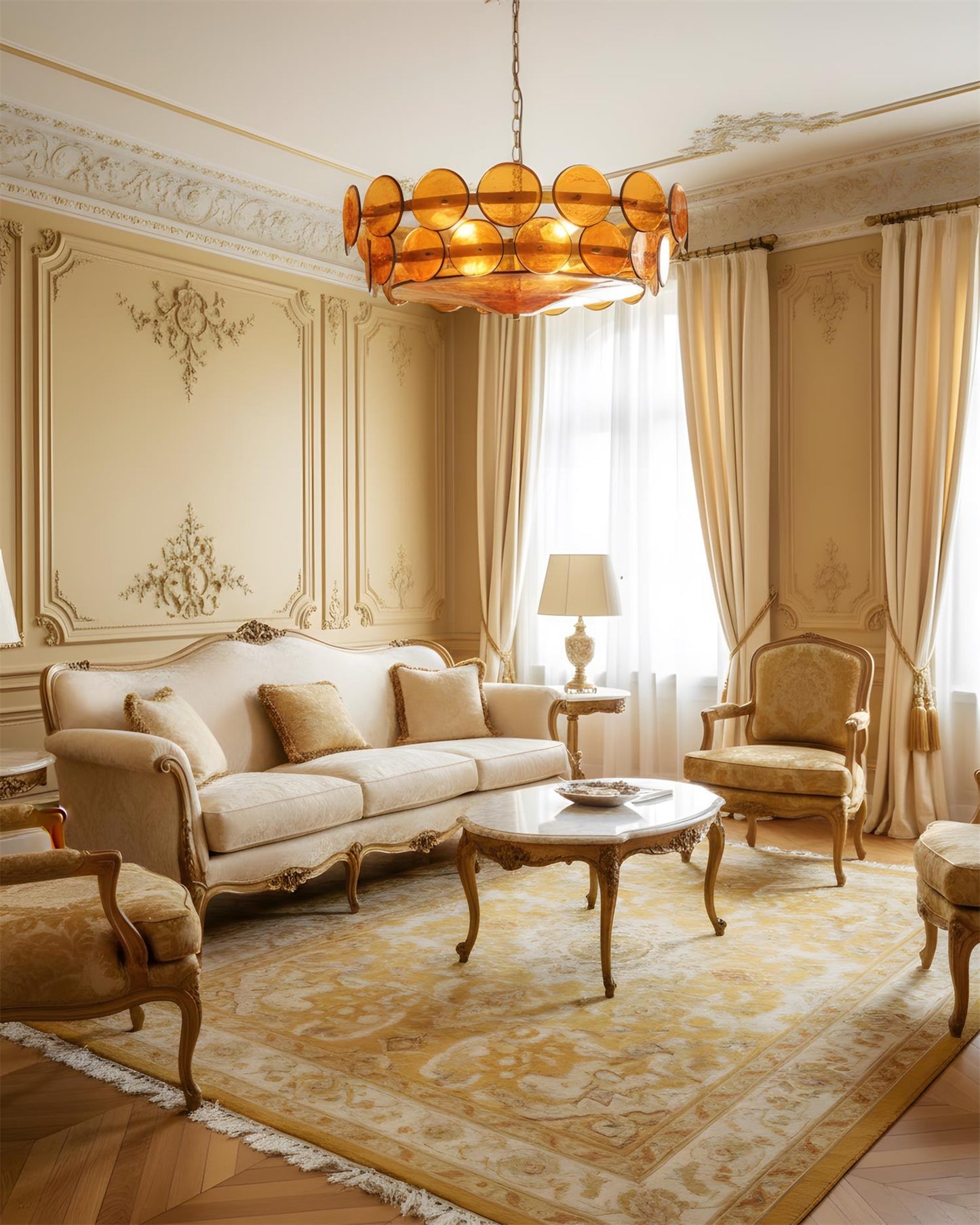 Camille Glass Chandelier