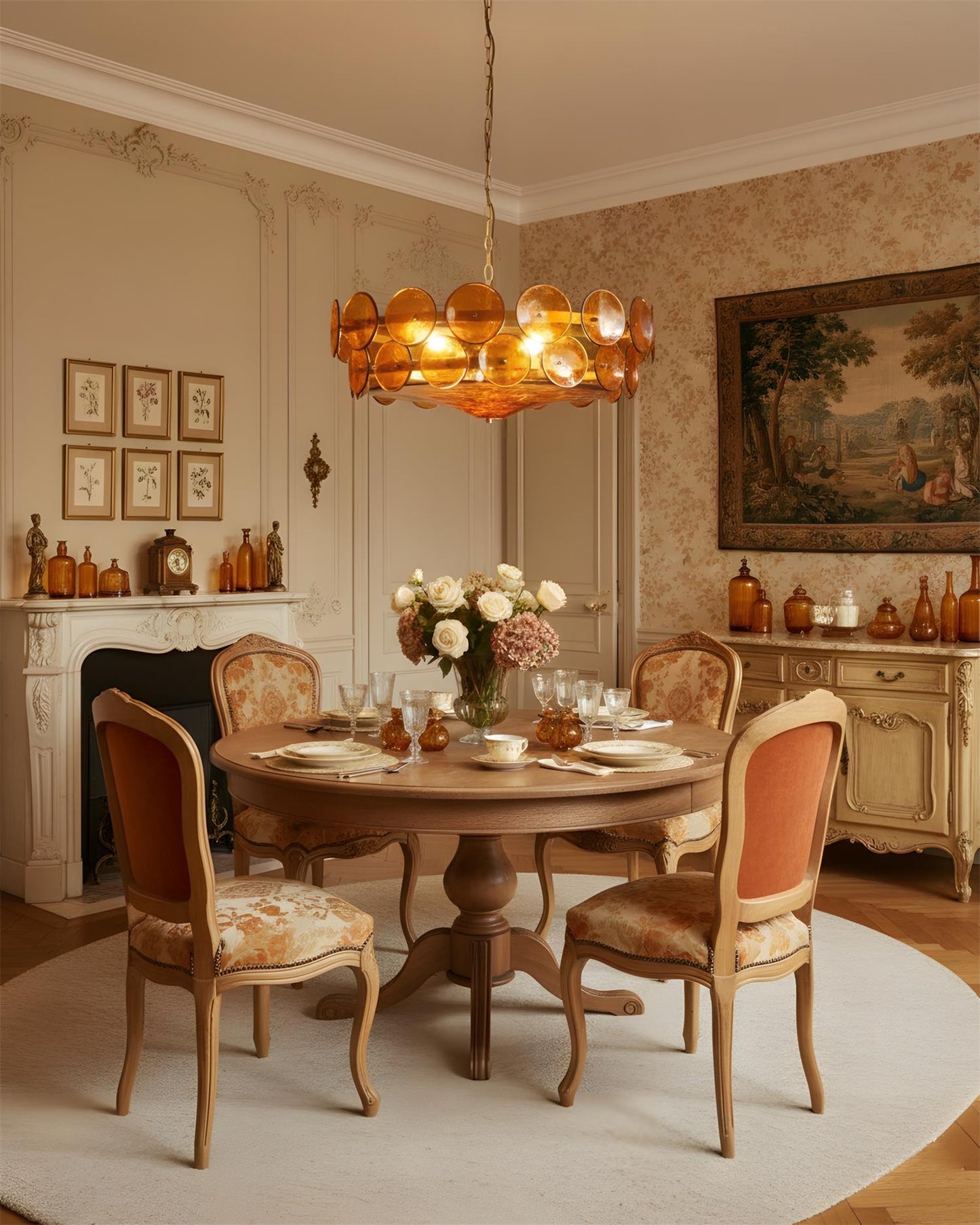 Camille Glass Chandelier