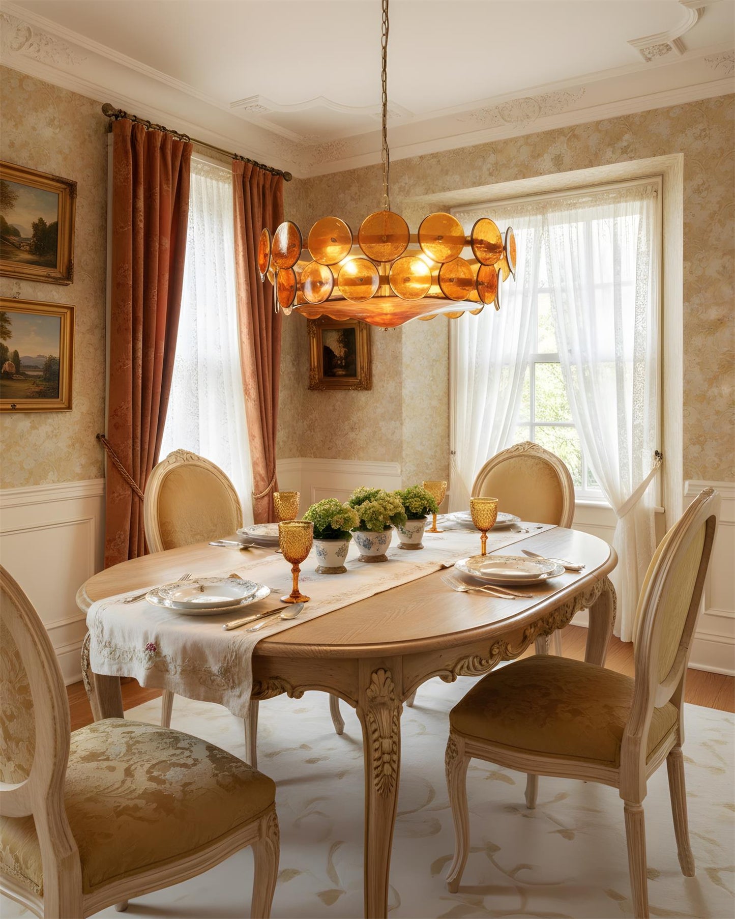 Camille Glass Chandelier