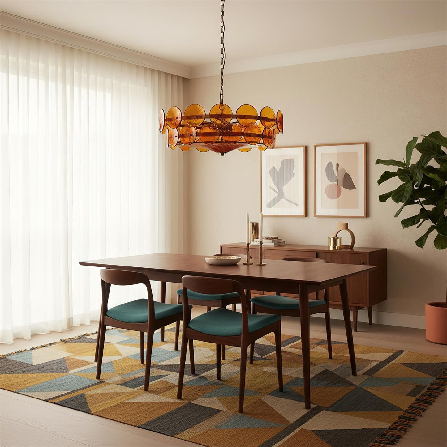 Camille Glass Chandelier