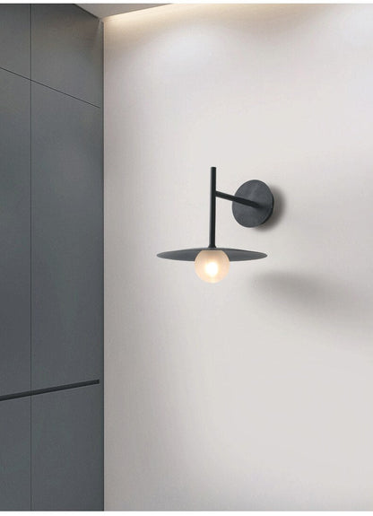 Élise Industrial Frosted Glass Wall Lamp