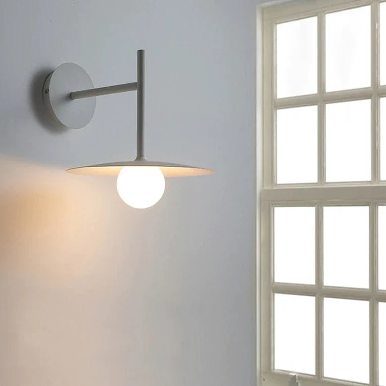 Élise Industrial Frosted Glass Wall Lamp