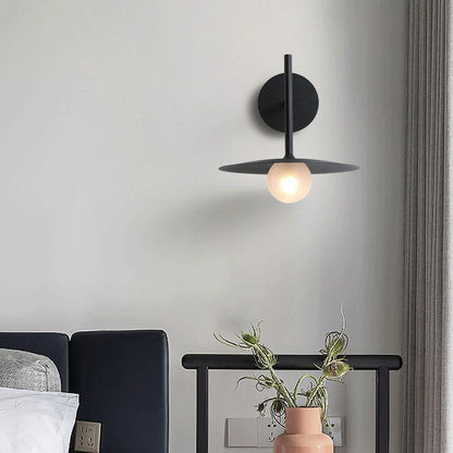 Élise Industrial Frosted Glass Wall Lamp