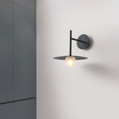 Élise Industrial Frosted Glass Wall Lamp
