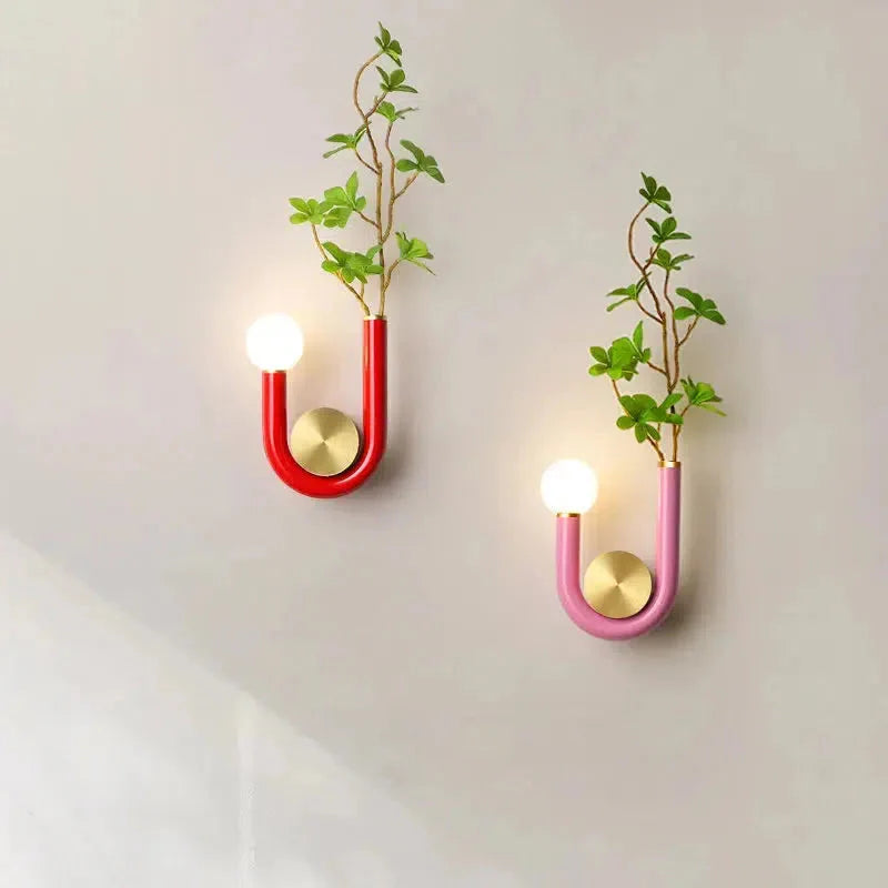 Élise Luna U-förmige Wandlampe Moderne Farb-LED-Wandleuchte
